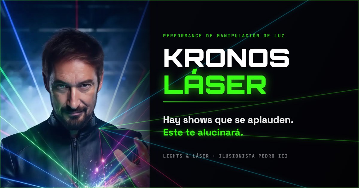 Kronos Láser — la performance de interior de la que nació El Guardián de la Luz